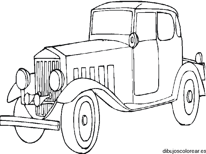 Dibujo de un coche antiguo