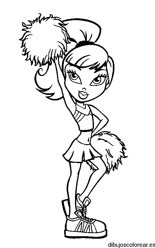Dibujo de Bratz porrista