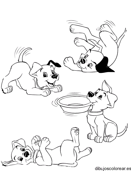 Dibujo de un perro travieso