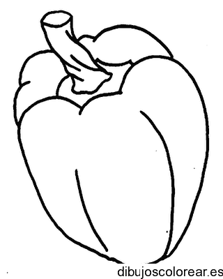 Dibujo de un pimiento grande