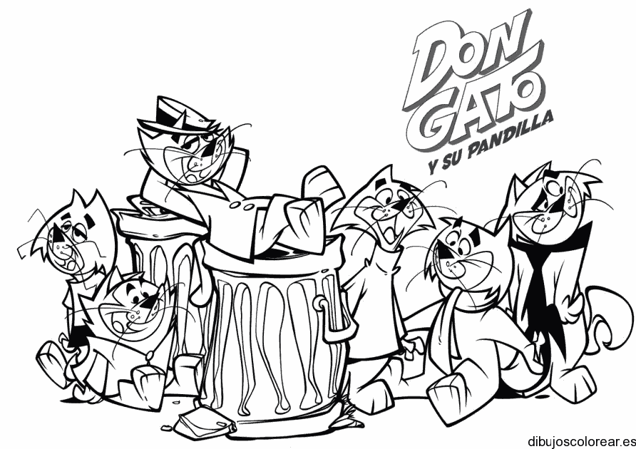 Dibujo de Don Gato y su pandilla 