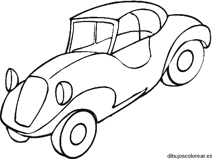 Dibujo de un coche en bajada
