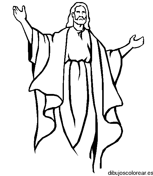 Dibujo de Jesús al resucitar