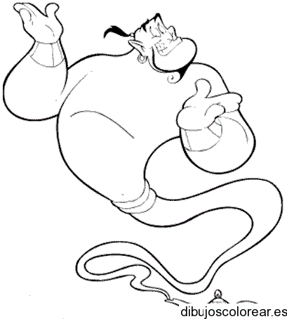 Dibujo del Mago de Aladdin