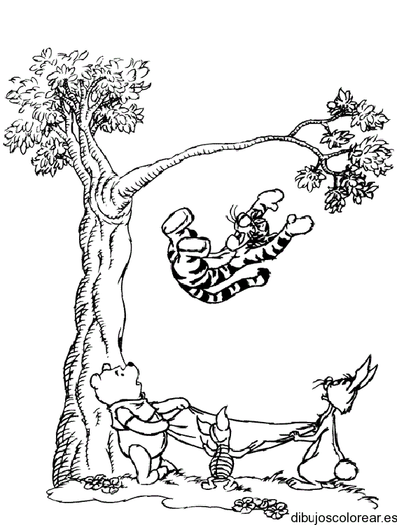 Dibujo de Tigger saltando
