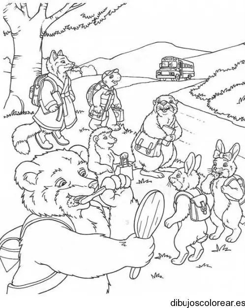 Dibujo de animales del bosque