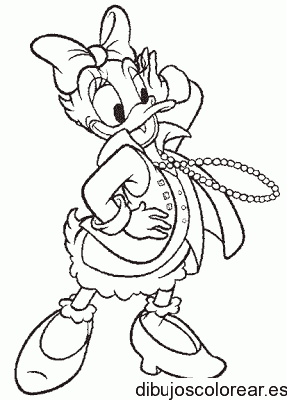 Dibujo de Daisy con collares