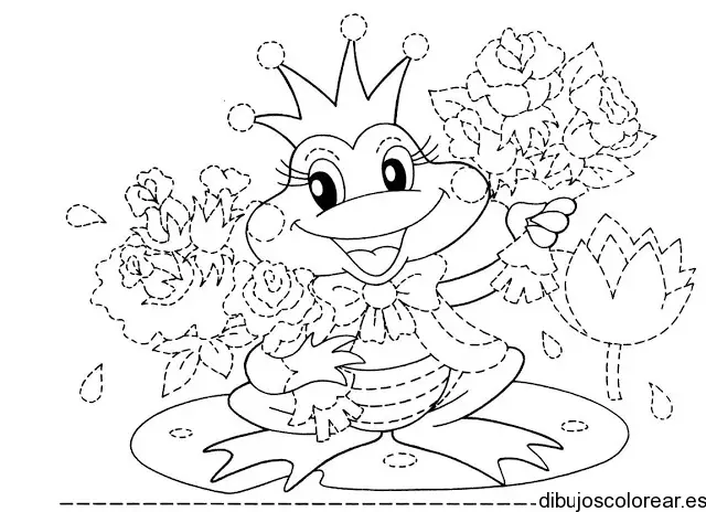 Dibujo de un sapo rey