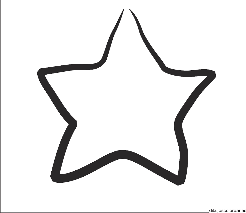 Dibujo del boceto de una estrella 