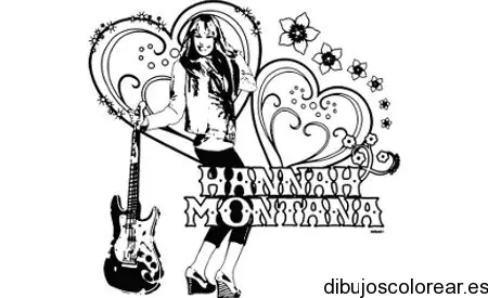 Dibujo de Hannah Montana