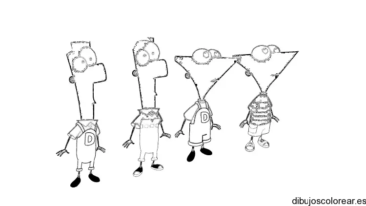 Dibujo de Phineas y Ferb