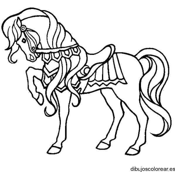 Dibujo de un córcel