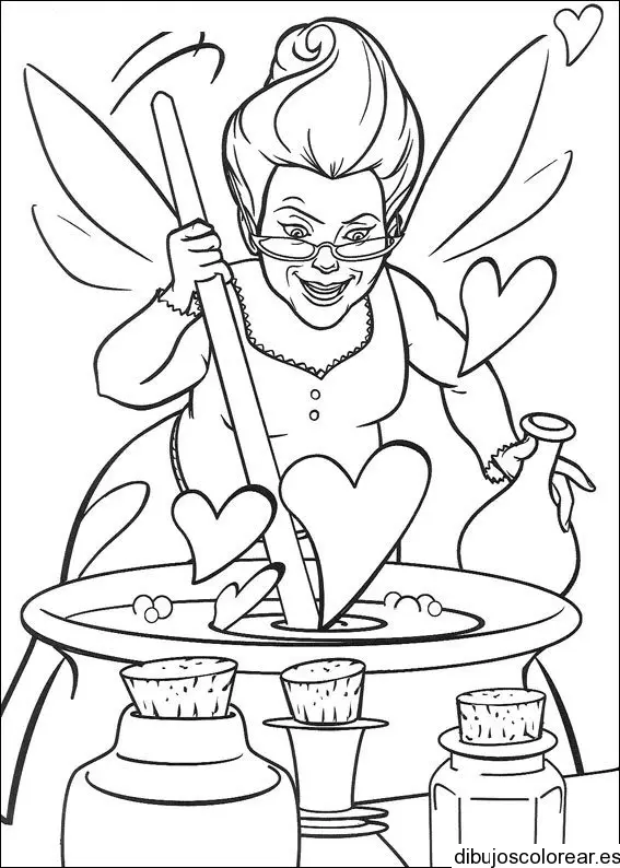 Dibujo de la hada madrina