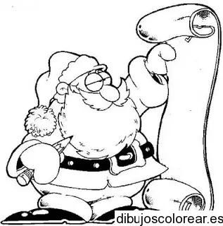 Dibujo de Santa Claus con papel y lápiz