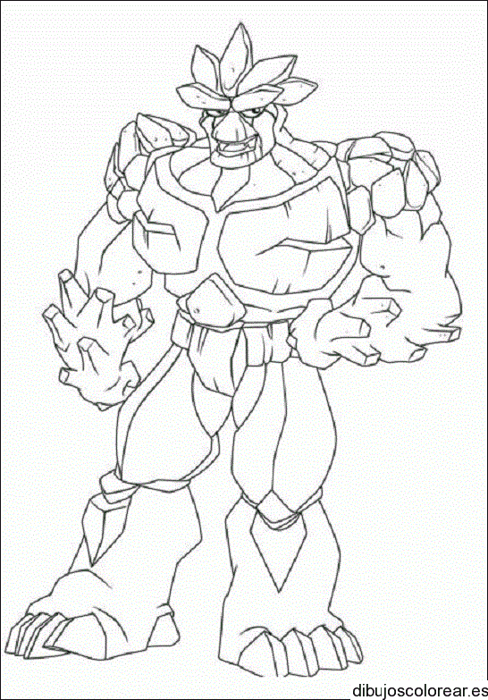 Dibujo de un juguete guerrero