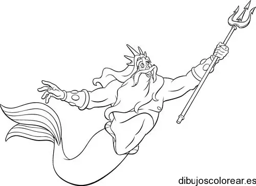 Dibujo del rey triton