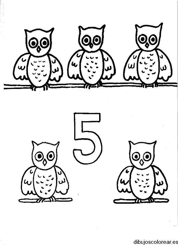 Dibujo del número 5