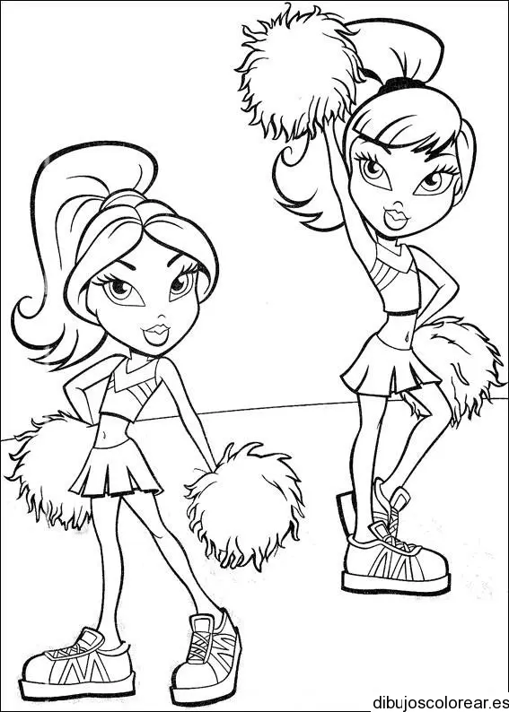 Dibujo de Bratz cheerleaders