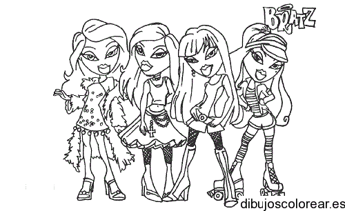 Dibujo de muñecas Bratz