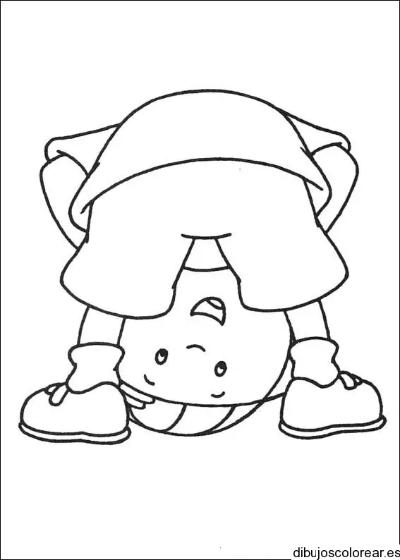 Dibujo de un niño travieso