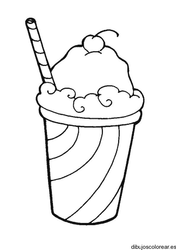 Dibujo de un delicioso helado