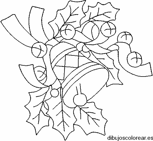 Dibujo de una campana decorada