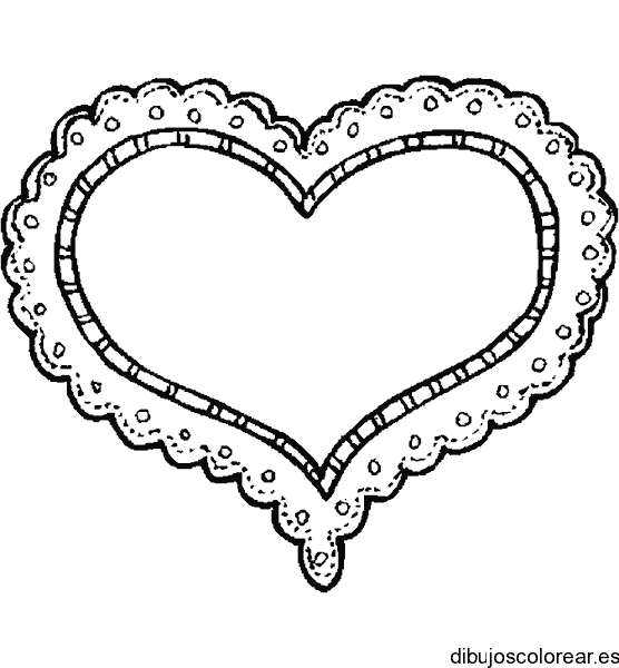 Dibujo de un corazón decorado
