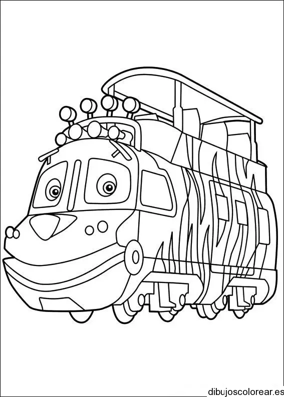 Dibujo de una locomotora 