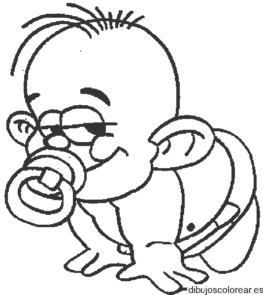 Dibujo de un bebé divertido