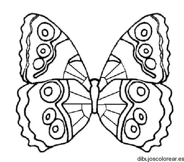 Dibujo de una mariposa monarca pequeña