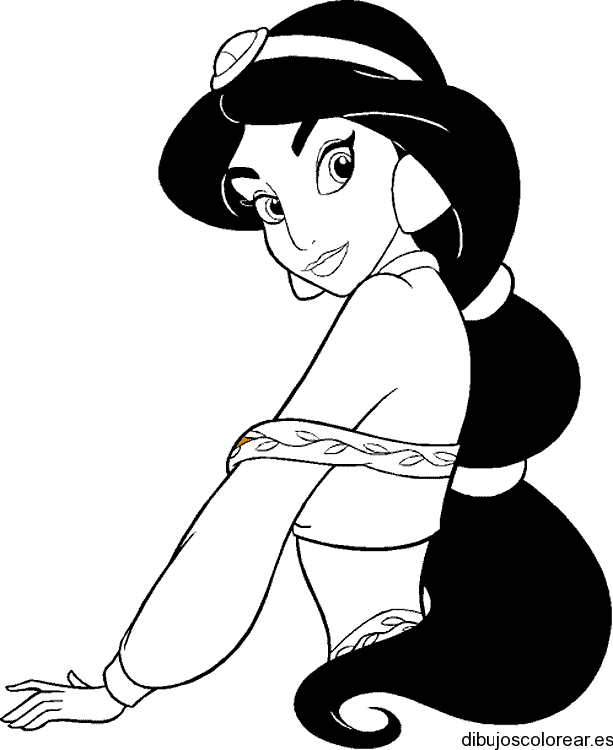 Dibujo de Jasmine sonriente