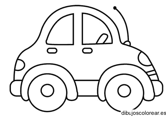 Dibujo de un coche de dos puertas