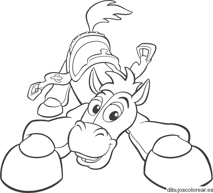 Dibujo del caballo Tiro Al Blanco