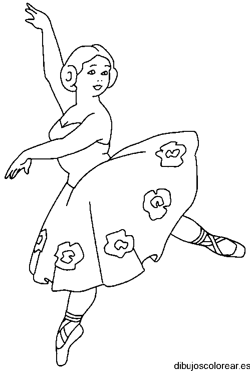 Dibujo de una balletista