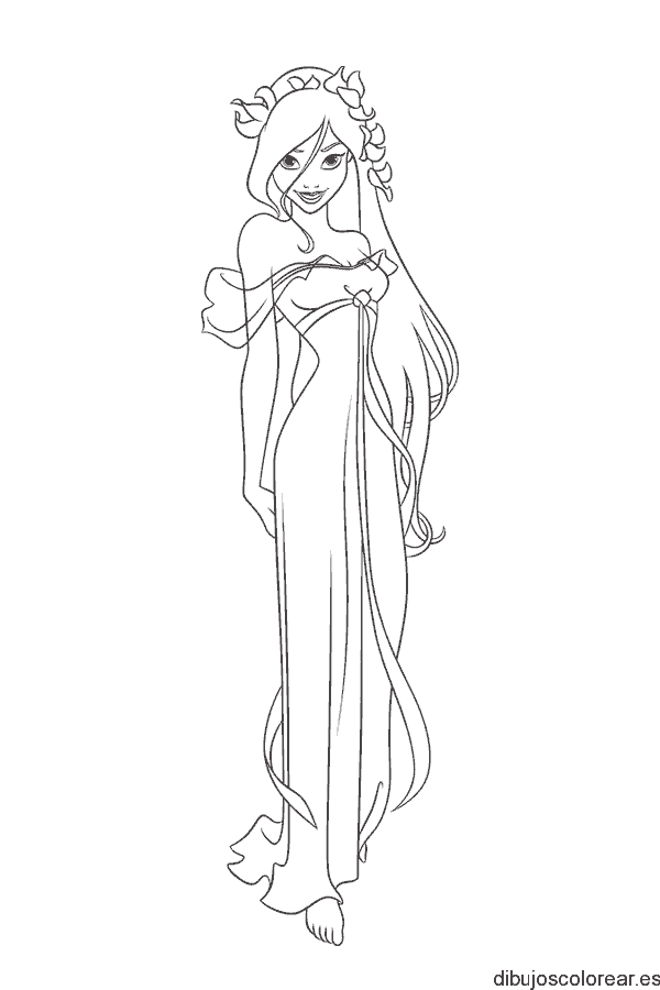 Dibujo de encantada Giselle