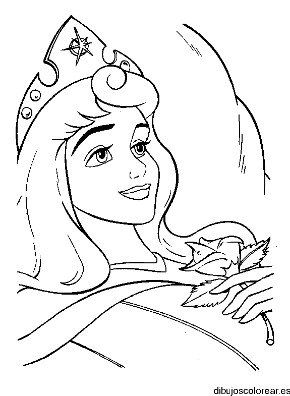 Dibujo de Aurora al despertar