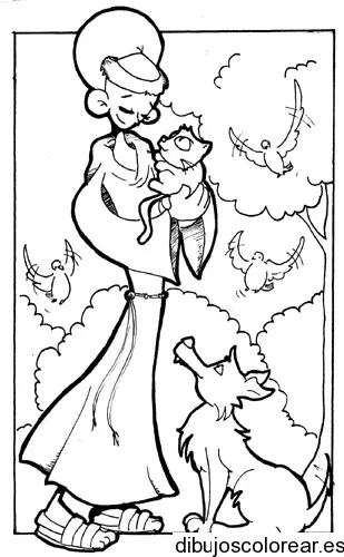 Dibujo de Simba y Nala