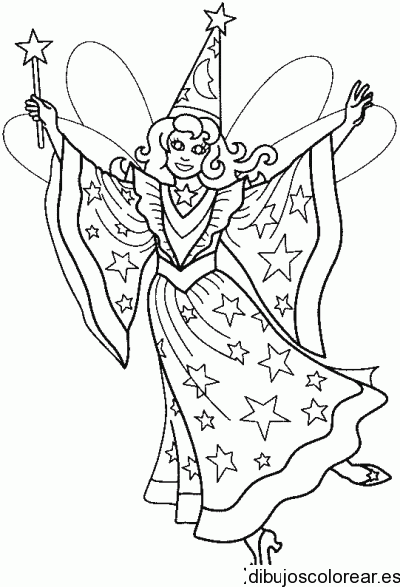 Dibujo de un hada madrina