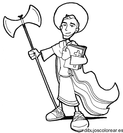 Dibujo de un ángel con la biblia