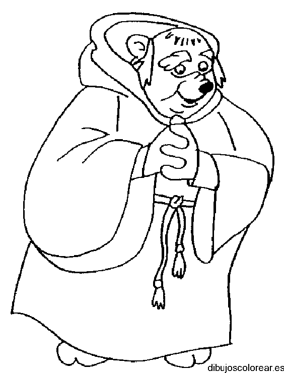 Dibujo del Fraile Tuck