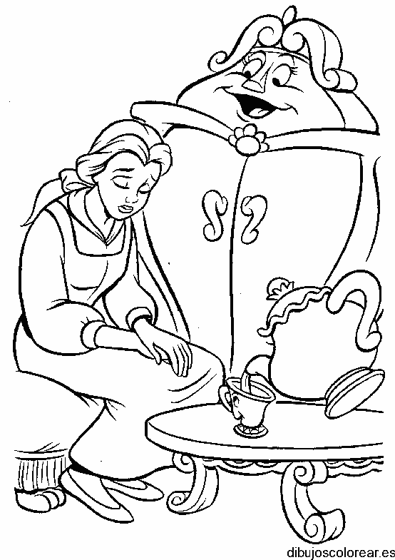 Dibujo de Bella triste
