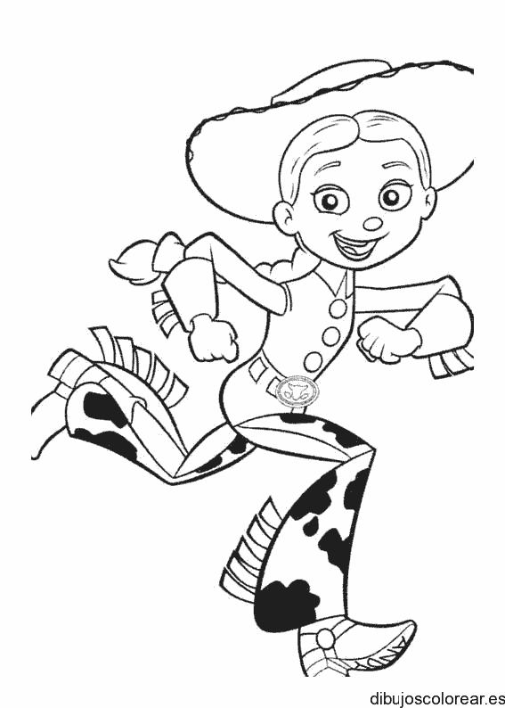Dibujo de Jessie corriendo
