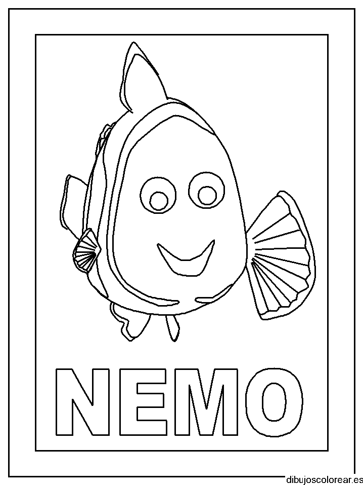 Dibujo de Nemo en un portaretrato