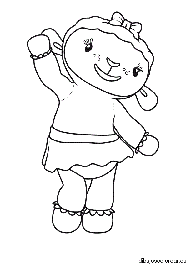 Dibujo de una osa bailarina