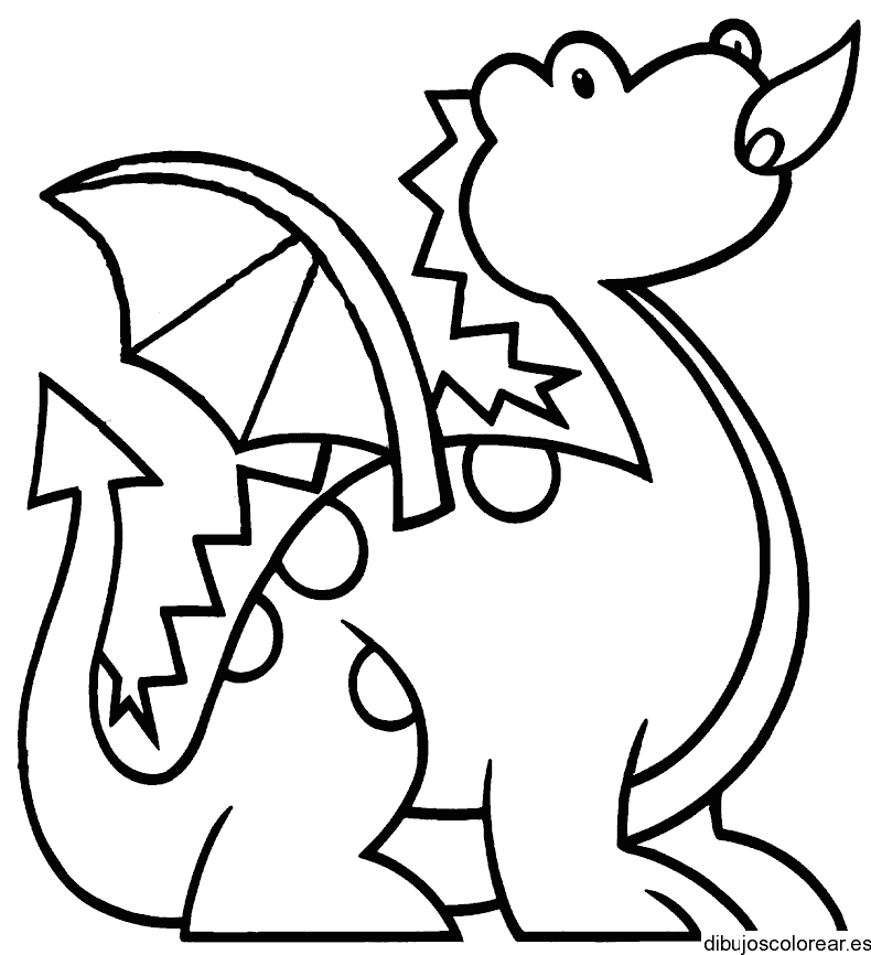 Dibujo de un pequeño dinosaurio