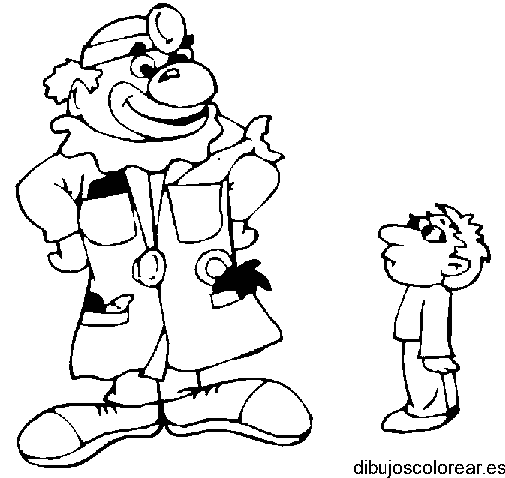 Dibujo de un científico