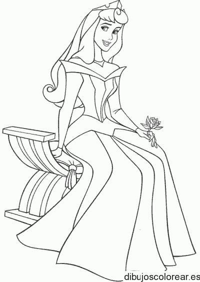Dibujo de Aurora sonriente