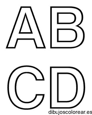 Dibujos de las letras A a la D