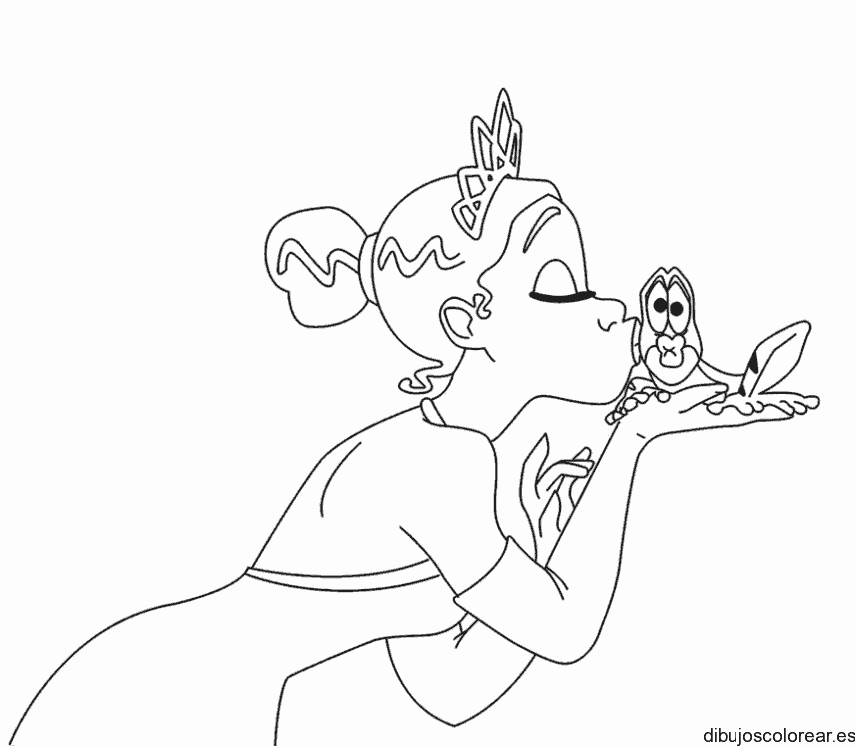 Dibujo de la princesa Tiana