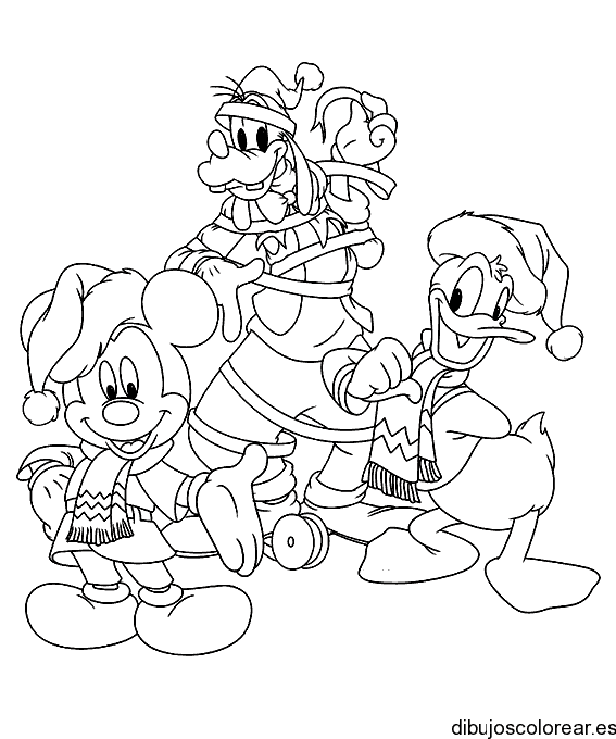 Dibujo de amigos en la nieve